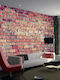 Wall Mural Fabric Red L150xW105cm