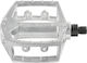 Flat Bicycle Pedals Silver