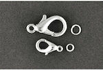 Meyco Metallic Jewelry Clasp from Silver Thickness 18mm. Set 3pcs