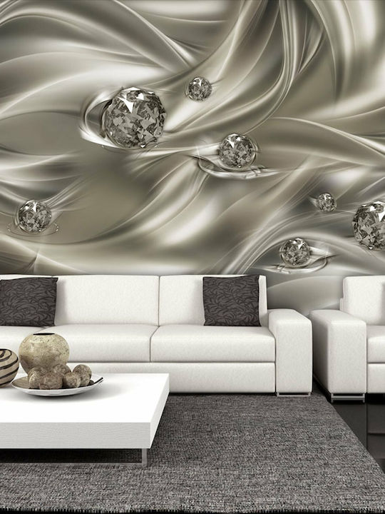 Wall Mural Fabric Silver L350xW245cm