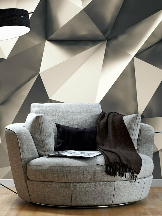 Wall Mural Fabric Silver L150xW105cm