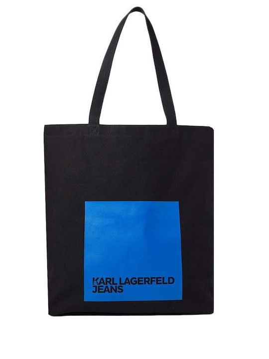 Karl Lagerfeld CANVAS Geantă de damă Tote De mână Neagră