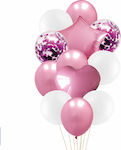 Set of 12 Balloons Foil Birthday-Celebration