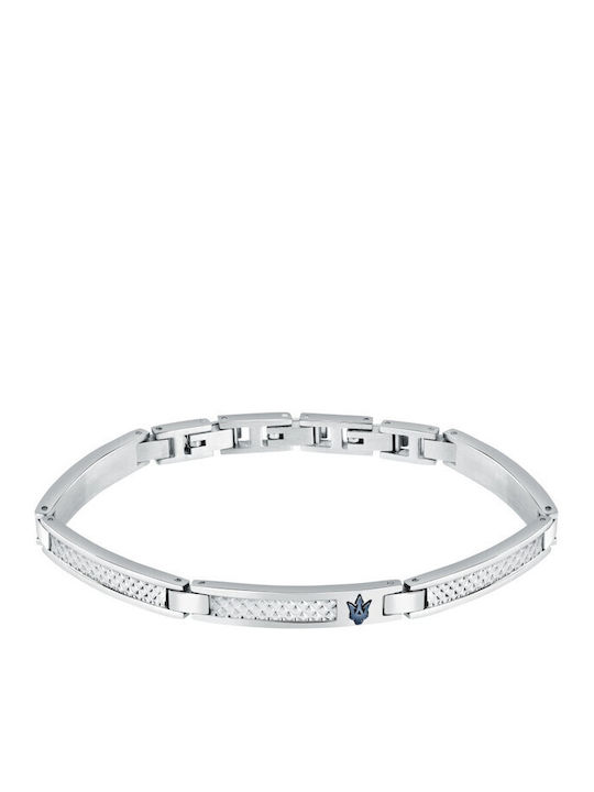 Maserati ARM RING Men's Silver Bracelet 5cm