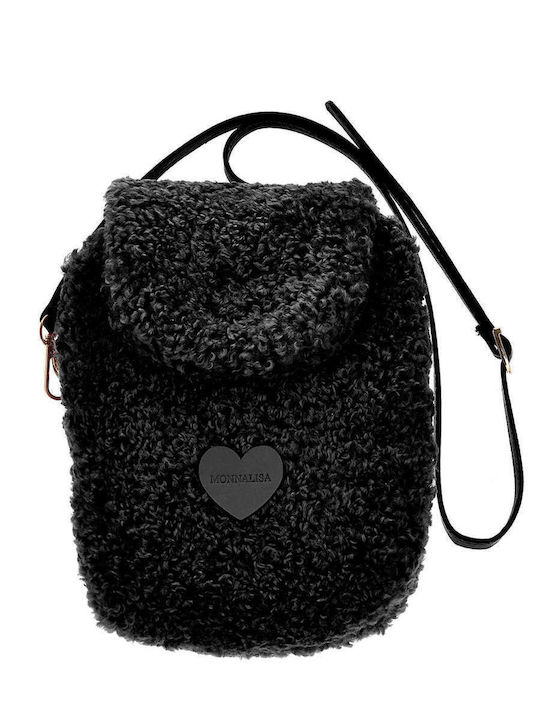 Monnalisa Kinder Rucksack Umhängetasche Schwarz 16cmx25cmcm