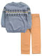 Kids' Set with Pants Winter 2pcs Coffee