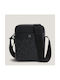 Tommy Hilfiger Artificial Leather Shoulder / Crossbody Bag with Zipper Black
