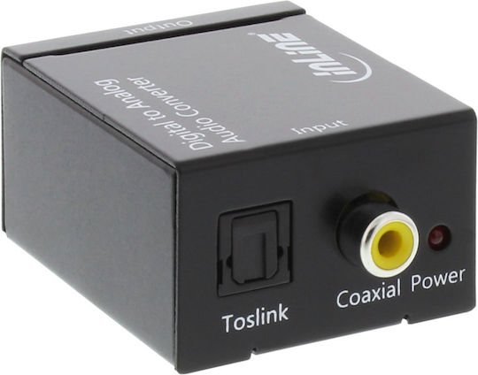 InLine Μετατροπέας RCA / Toslink female σε RCA female Κόκκινο 1τμχ 65002