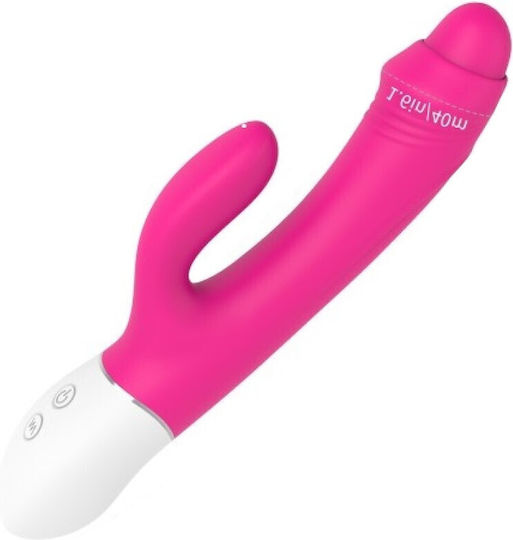 La Lolita Amsterdam Josua Vibrator Iepurele 22cm Fuchsia