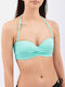 Strapless Bikinioberteil C Becher Mit Polsterung Türkis