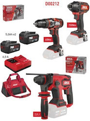 Skil D00212 Battery Powered Tool Set Impact Drill Driver Impact Screwdriver And Hammer Skil D00212 Battery Powered Tool Set Impact Drill Driver Impact Screwdriver And Hammer