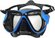 Aropec Taucherbrille aus Silikon Schwarz