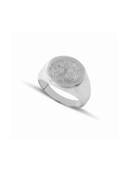 Hillas Men's Silver Ring