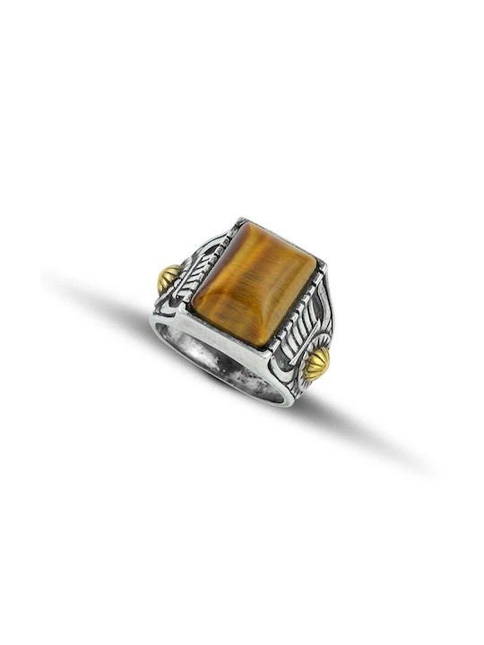 Hillas Men's Gold Plated Silver Ring