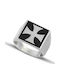 Hillas Herren Ring mit Emaille aus Silber