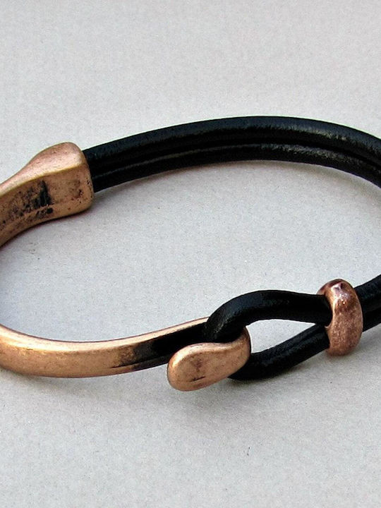 Hillas Herren Armband Handschellen aus Leder