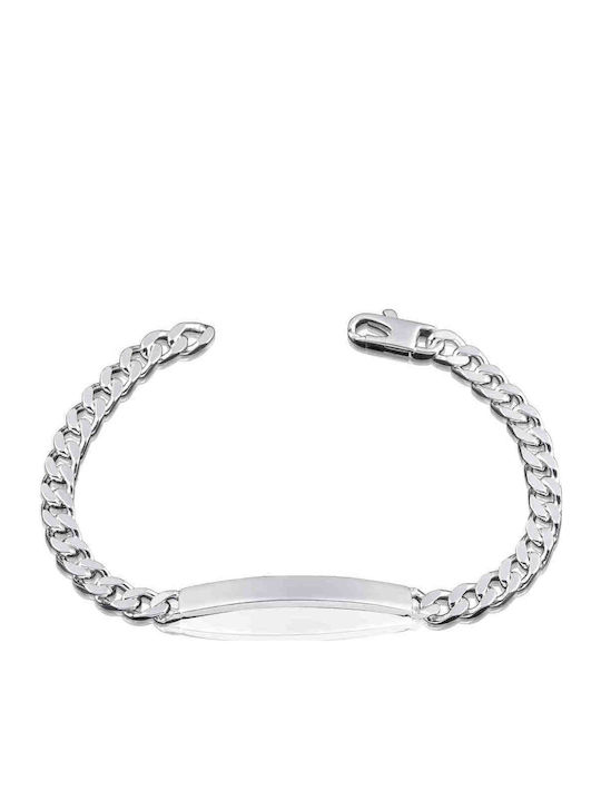 Hillas Herren Armband Identität Aus Silber