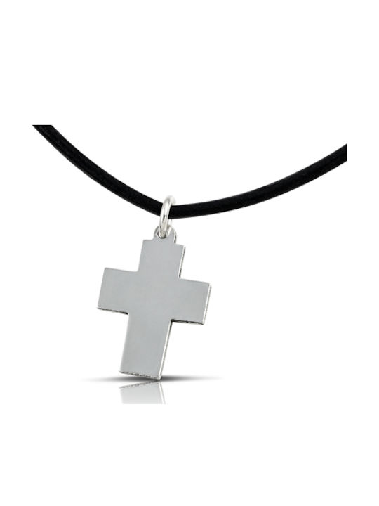 Hillas Men's Cross from Silver with Cord