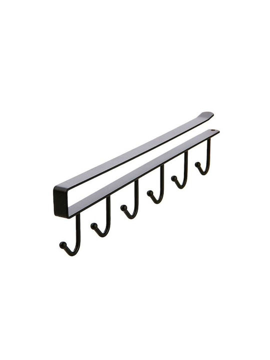 Metallic Kitchen Hanger 25x7cm Black