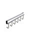 Metallic Kitchen Hanger 25x7cm Black