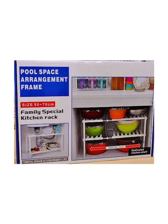 Plastikregal Für Im Schrank Rack 50x70cm Weiß