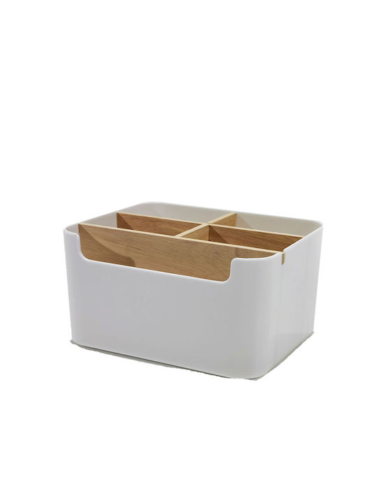 General Trade Επιτραπέζια Βάση Bamboo 18.3x14.8x14.8εκ. Λευκή