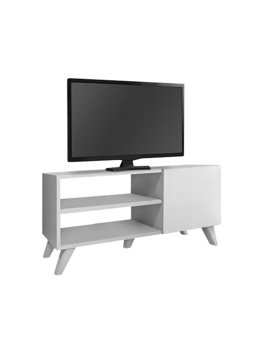 Evelyn Particle Board TV Furniture White L100xW35xH46cm