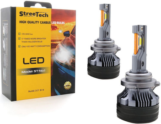 Streetech Λάμπες Αυτοκινήτου HB4-9006 Canbus LED 6000K Ψυχρό Λευκό 30V 65W 2τμχ