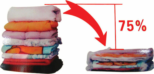 Plastic Storage Bag For Clothes Airtight and with Vacuum 90x120cm 1pcs