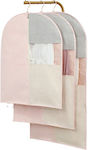 Fabric Hanging Storage Case For Clothes in Pink Color 60x80cm 1pcs