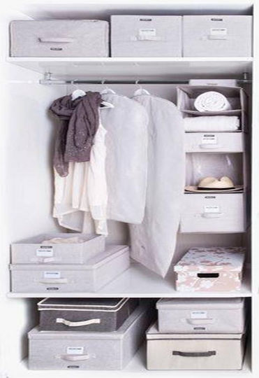 Ordinett Drawer Organizer In Ecru Colour 28.5x28.5x14cm