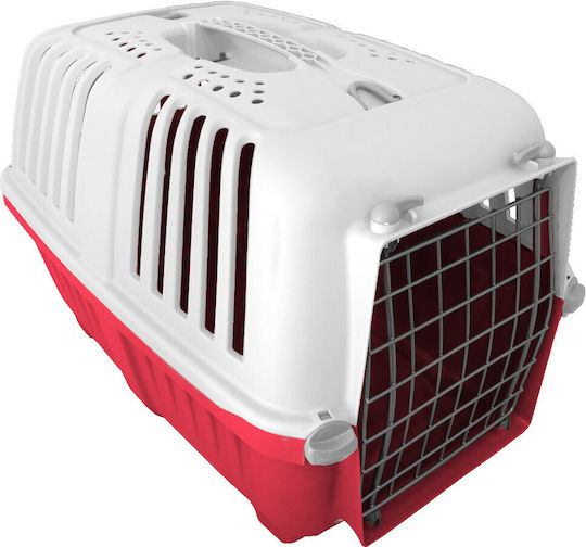 MPS Cușcă de transport pentru câini Roșu 48x31.5x33cm