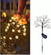 SLF22A Set of 2 Stake Solar Lights Flowers with Warm White Light IP44
