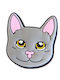 Decorative Gray Shoe Charm
