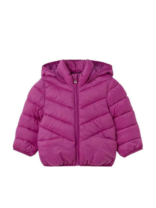 Kinderjacken & Winterjacken Gesteppt Kurze mit Kapuze Lila