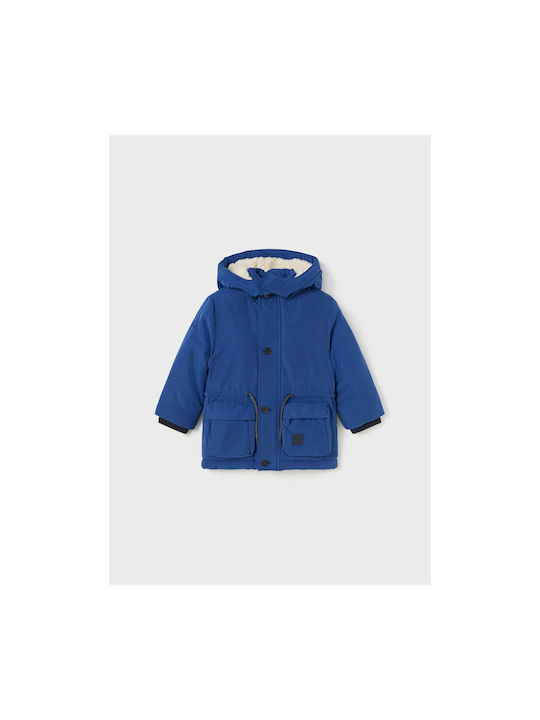 Mayoral Boys Parka Blue with Ηood