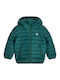 Kids' Casual Jacket Short with Hood Green
