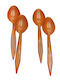 Löffelset Abendessen Edelstahl Orange 22cm 4Stück