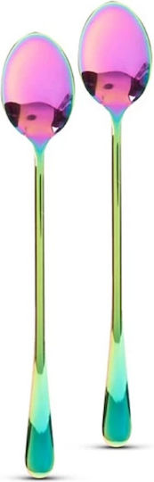 Linguri Cafea Ceai Oțel Inoxidabil Multicolore 19.5cm 57579 2 Bucăți Linguri Cafea Ceai Oțel Inoxidabil Multicolore 19.5cm 57579 2 Bucăți