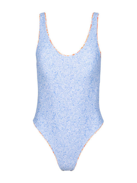 Solano Swimwear Ολόσωμο Μαγιό με Ανοιχτή Πλάτη Γαλάζιο