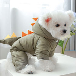 Animal Dog Coat Fleece Waterproof Gray
