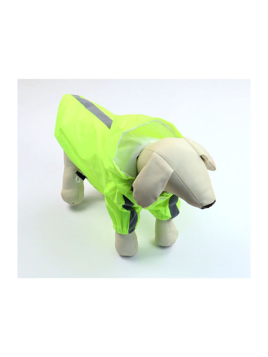Animal Green Waterproof Dog Coat with Hood with 40cm Back Length