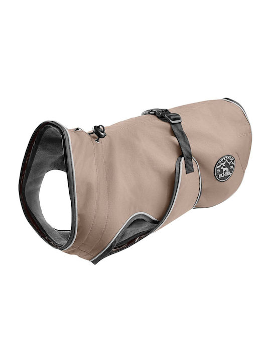 Hunter Hundemantel Wasserdicht Beige mit Rückenlänge 25 cm.