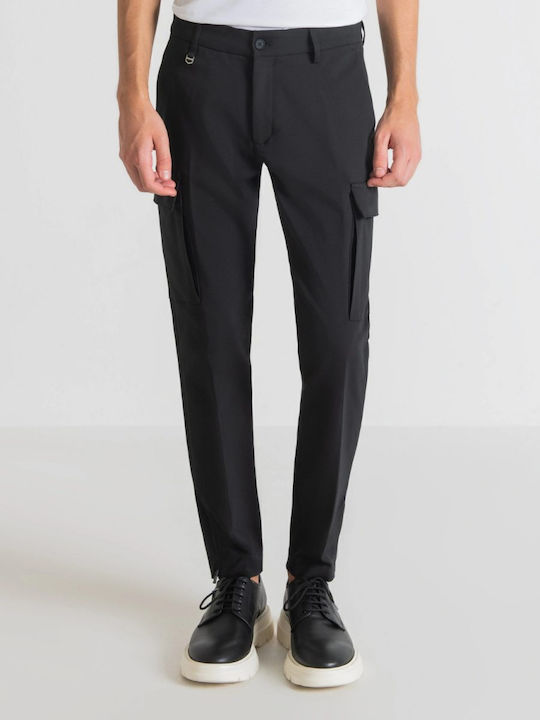 Παντελόνι Chino Ελαστικό σε Skinny Εφαρμογή Μαύρο