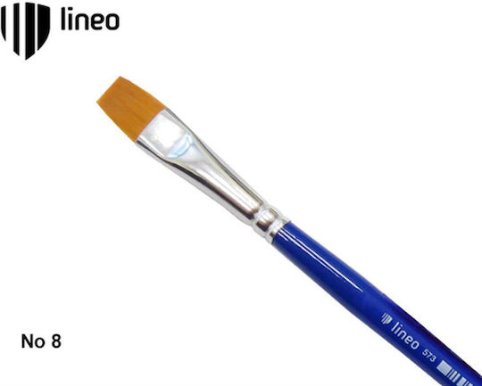 Lineo Hobby Pensulă de Pictură cu Formă Plată No8 1buc