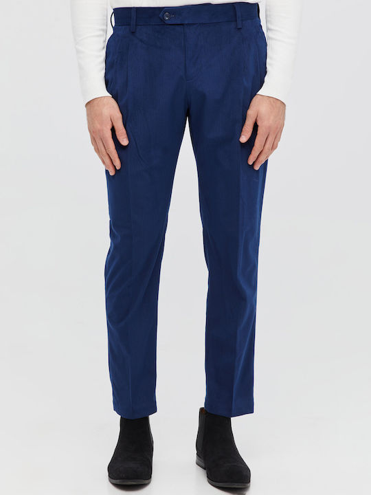 Aristoteli Bitsiani Men's Trousers in Relaxed Fit Blue