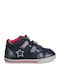 Kids Boots with Velcro Navy Blue