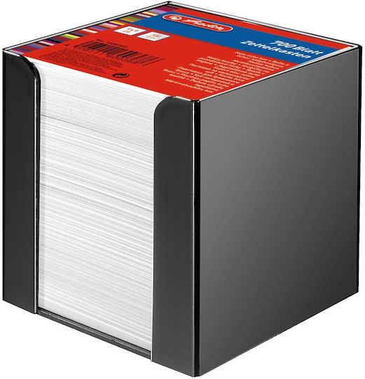 Herlitz Notizzettel im Würfel 700 Blätter Schwarz 9x9Stück