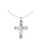 Eforo Men's White Gold Cross 14K with the Crucified