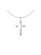 Eforo Women's White Gold Cross 14K